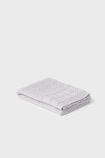 100% Merino Baby Blanket - Vintage Inspired in Powder Grey