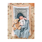 100% Merino Baby Blanket - Vintage Inspired in Cygnet Grey