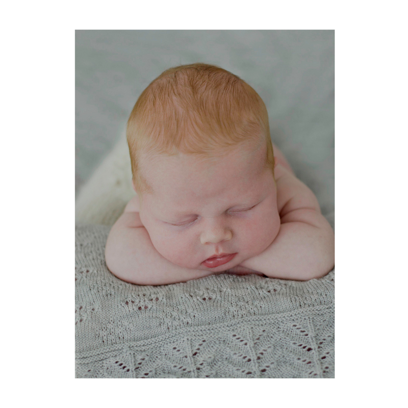 100% Merino Baby Blanket - Vintage Inspired in Cygnet Grey
