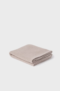 100% Merino Baby Blanket - Basketweave in Nutmeg