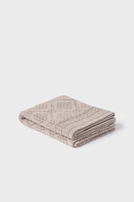 Heirloom Baby Blanket - Geometric Pattern in Nutmeg - 100% Merino