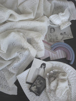 Vintage Baby Blanket in Bianco - 100% Merino