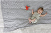 100% Merino Baby Blanket - Vintage Inspired in Cygnet Grey