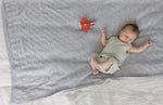 100% Merino Baby Blanket - Vintage Inspired in Cygnet Grey